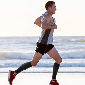 Manchon de compression pour mollet Attelles de tibia Manchons de soutien Protège-jambes sans pied Chaussettes pour femmes hom