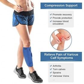 Maintien Protege Tibia, Support de Mollet, Attelle de mollets, Protège Mollets de Compression, Bandage Mollet Jambe Réglables