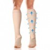 Chaussettes de compression pour homme et femme 20-30 mm Hg Manchons de compression pour la course à pied, les attelles de t