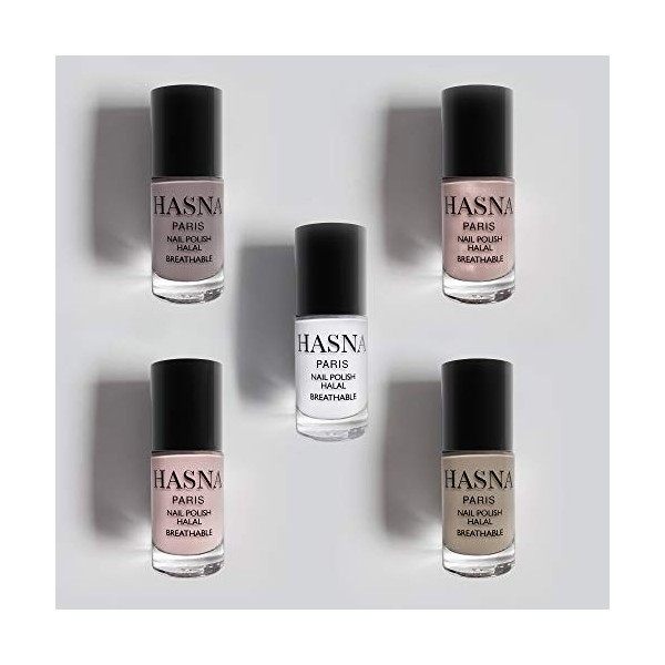 Hasna Paris - Vernis à Ongles Halal - Collection Privé - Éco-Responsable - Brillance et Longue Tenue - Facile à appliquer - l