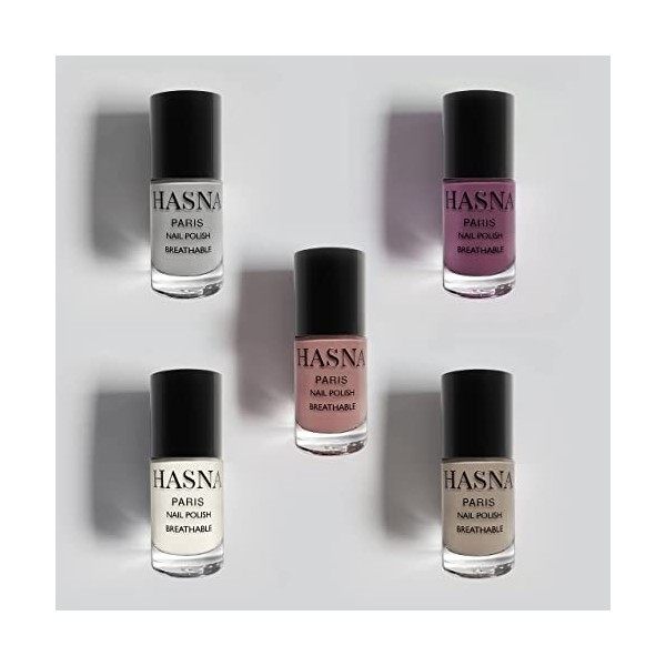 Hasna Paris - Vernis à Ongles Halal - Collection Privé - Éco-Responsable - Brillance et Longue Tenue - Facile à appliquer - l