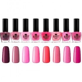 Beauty4Britain Lot de 24 vernis à ongles 24 élégants colores perlados brillantes clásicos Fabricados en la UE