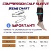 Thx4COPPER Manchon de compression pour mollet 20-30 mmHg pour homme et femme, attelle de tibia, jambe, manchon de compression