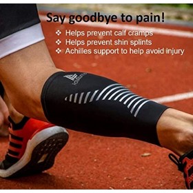 ActivRunner Lot de 2 paires de manchons de compression pour mollet,Soutien de compression pour une meilleure circulation sang