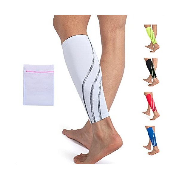 360 RELIEF Manchons de compression pour mollets – Pour hommes et femmes,Attelles tibiales, crampes musculaires déchirées, ent