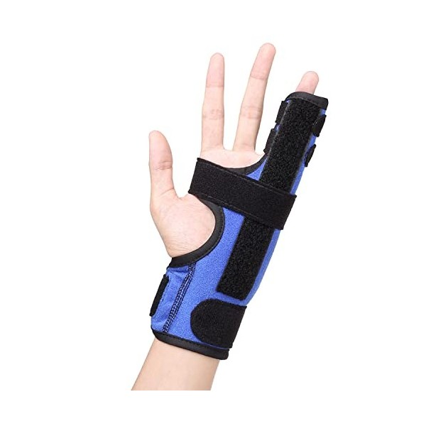 Scurnhau Attelle de doigt Pinky, attelle de doigt réglable 4ème ou 5ème, attelle de main dattelle de doigt métacarpien pour