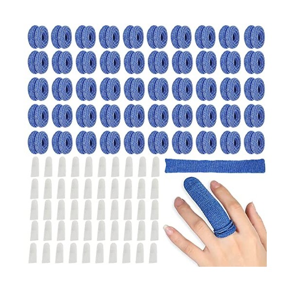 Bandages Tubulaires Pour Premiers Secours 20pcs Bandage Tubulaire Doigt Enroulé Pansement Pansements Tubulaires Pour Doigts T