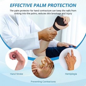 Protecteur de paume pour contracture de la main,Coussins de paume doux pour les contractures des doigts,Palm Grip pour la réa