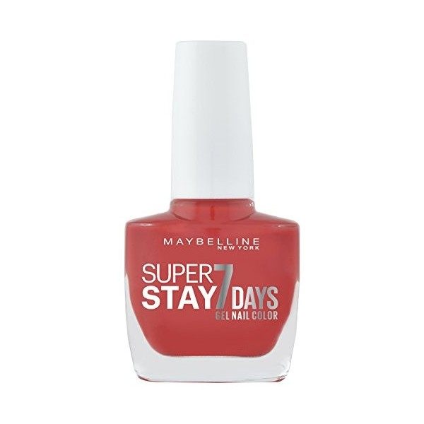 Maybelline New York – Vernis à Ongles Professionnel – Technologie Gel – Super Stay 7 Days – Teinte : Rouge Passion 08