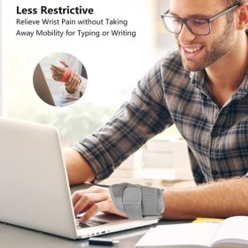 Attelle de pouce entièrement réglable pour poignet et pouce - Pour homme et femme - Pour main droite et gauche - Pour arthrit