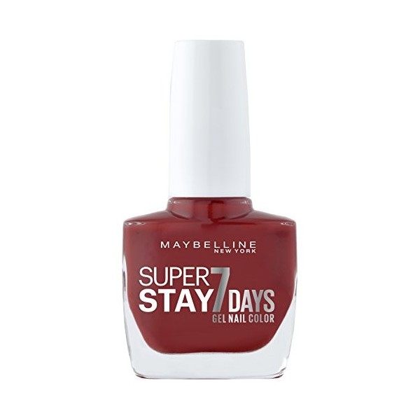 Maybelline New York – Vernis à Ongles Professionnel – Technologie Gel – Super Stay 7 Days – Teinte : Rouge Passion 08