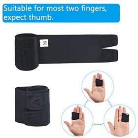 Buddy Lot de 2 attelles de doigt réglables pour soulager la douleur et les blessures sportives, taille M