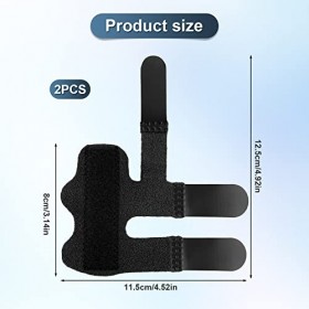 SAVITA 2pcs Attelles de Doigt, Attelles de Doigt de Déclenchement Attelle de Doigt pour la Protection des Doigts Cassés Soula