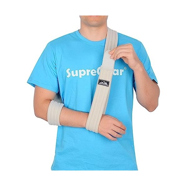 supregear Écharpe de Bras, Réglable Dépaule Attelle Dimmobilisation Coiffe des Rotateurs Léger Support de Bras Swathe pour 