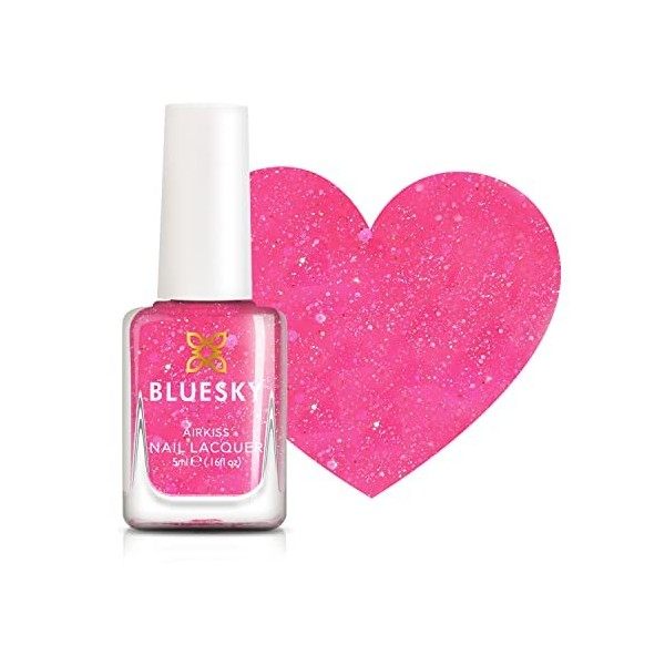 Bluesky Kids Nail Varnish - Pixie Dust, Pink. Pélé émouvant, non toxique, à base deau, vernis à ongles sans odour pour les e