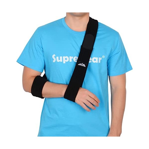 SupreGear Écharpe de Bras, Réglable Léger Confortable épaule Immobilisateur Bras Sling Respirant épaule Soutien Pour Bras/Mai