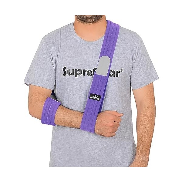 SupreGear Écharpe de Bras, Réglable Léger Confortable épaule Immobilisateur Bras Sling Respirant épaule Soutien Pour Bras/Mai