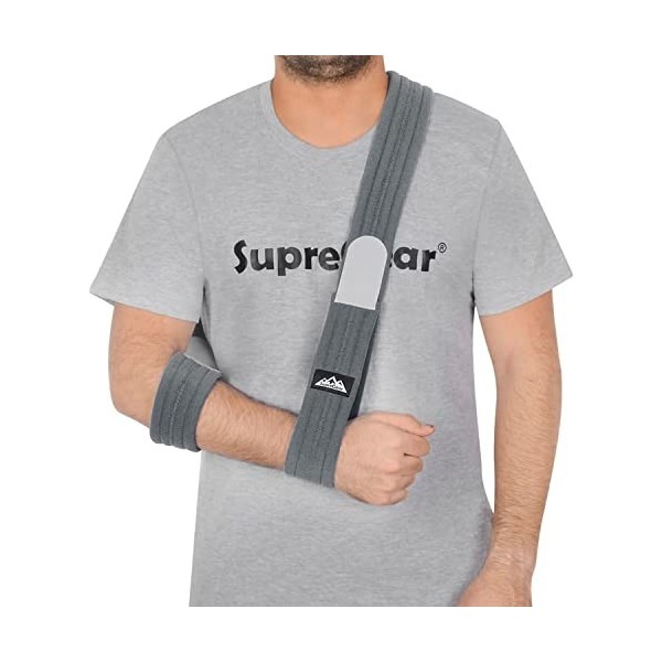 SupreGear Écharpe de Bras, Réglable Léger Confortable épaule Immobilisateur Bras Sling Respirant épaule Soutien Pour Bras/Mai