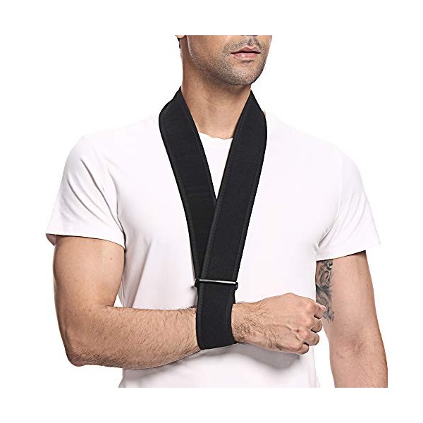 supregear Écharpe de Bras, Antidémarrage de Collier de Support de Cou Réglable et Léger Écharpe de Bras Simple Support Dépau