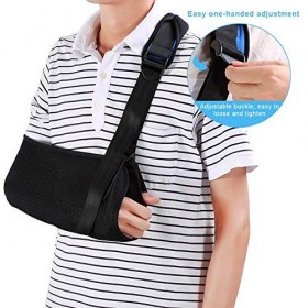 Tbest arm sling, coude au corps enfant,Écharpe de Bras avec Support de Pouce replacement pour Épaule Luxée, Immobilisation du