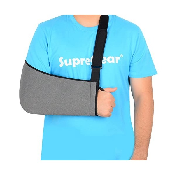 supregear Écharpe de Bras Immobilisateur Dépaule, Support de Coiffe des Rotateurs Léger Réglable pour Blessure À Lépaule, S