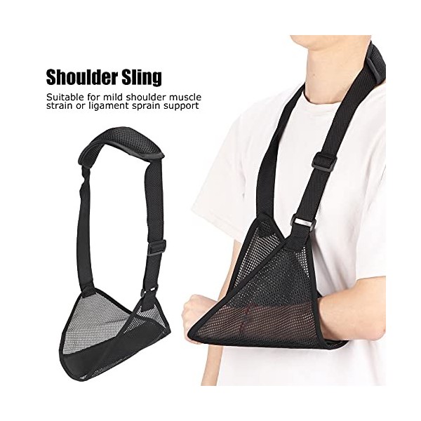 Arm Sling Mesh Shower Bath Sling, Sling Médical Immobilisateur Dépaule Respirant Droite Gauche Stabilisateur Dépaule Suppor