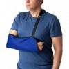 Ortones | Écharpe attelle dépaule | Sling Fermé Immobilisateur de Bras | Taille Universelle | Pour Gauche et Droite | Bleu