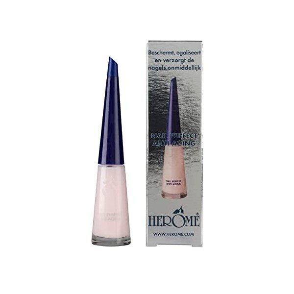 Herome Vernis Ongles Parfaits Anti-Age - Vernis à Ongles Anti Striés - Protège, Lisse et Soigne les Ongles Nail Perfect Anti