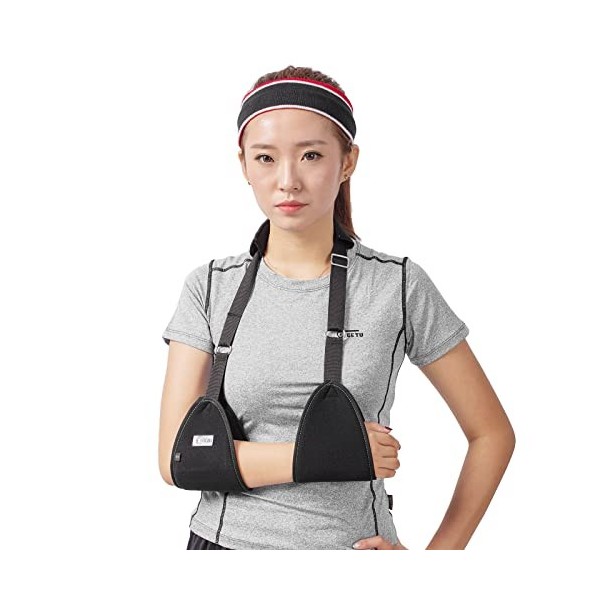 Triangle de lécharpe médicale dimmobilisation épaule Rotator Brassard poignet Coude avant-bras support Brace Sangle avec re