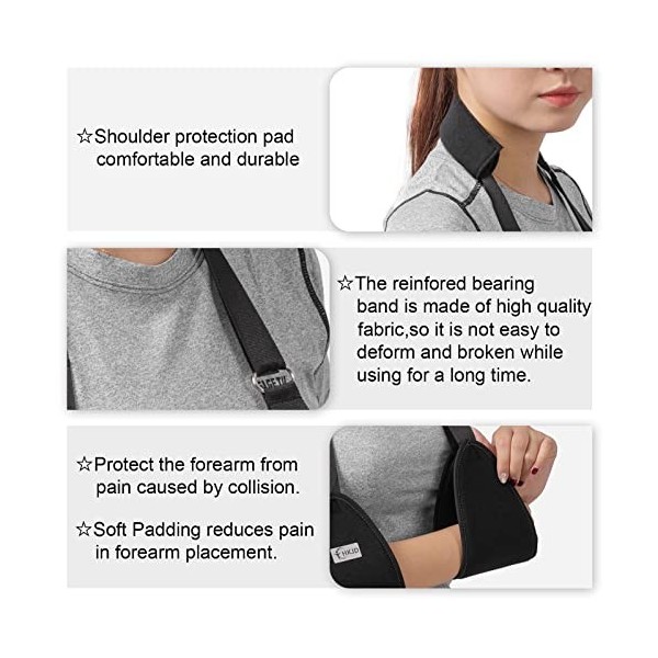 Triangle de lécharpe médicale dimmobilisation épaule Rotator Brassard poignet Coude avant-bras support Brace Sangle avec re