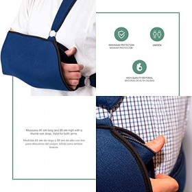 Ortones | Écharpe attelle dépaule | Sling Immobilisateur de bras | Taille universelle | Pour le Bras Droit | Bleu