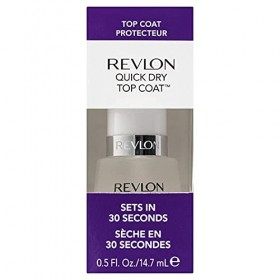 Revlon Vernis à Ongles Top Coat, Séchage Rapide, Finition Brillante et Transparente 14,7ml 