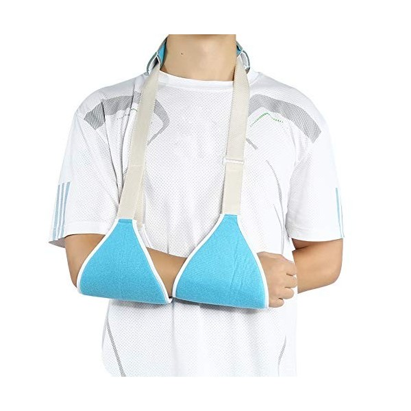 Écharpe de Bras, Réglable Respirante Support ajustable doux avec sangle de taille, Sangle de soutien du bras pour cassé et Fr