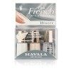 Mavala - Kit French Manucure White - Set de 3 Vernis à Ongles - Guides Autocollants Inclus - Accessoires de Manucure - Brilla