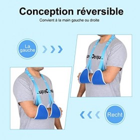 supregear Web Écharpe de Bras, Léger Respirant Bras Support Brace Réglable Stabilisateurs Dépaule avec Coussinets Souples po