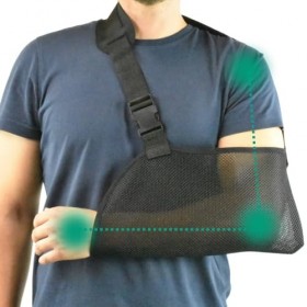 OrtoPrime Echarpe De Bras Immobilisateur D’Épaule Respirante - Écharpe D’Épaule Bilatérale Bras Gauche et Droit - Écharpe Pou