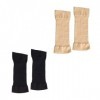 jeufun Lot de 2 paires de bras élastiques pour femme - Brûleur de graisse - Bras de compression élastique - Pour femme et fil