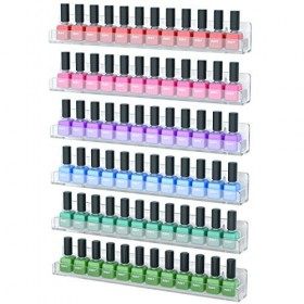 NIUBEE Porte-vernis à ongles en acrylique 6 Pack