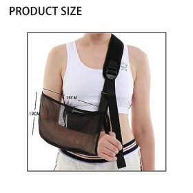 ATBUSS 1pc Sangle de blessure au coude et au bras en maille noire, équipement de protection unisexe, équipement de protection