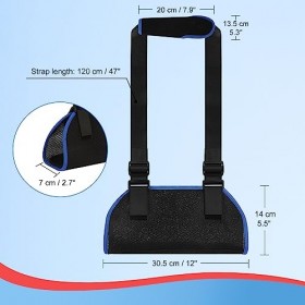 supregear Écharpe de Bras, Immobilisateur Dépaule Ajustable Maille de Support de Coiffe des Rotateurs pour Os Cassés et Frac