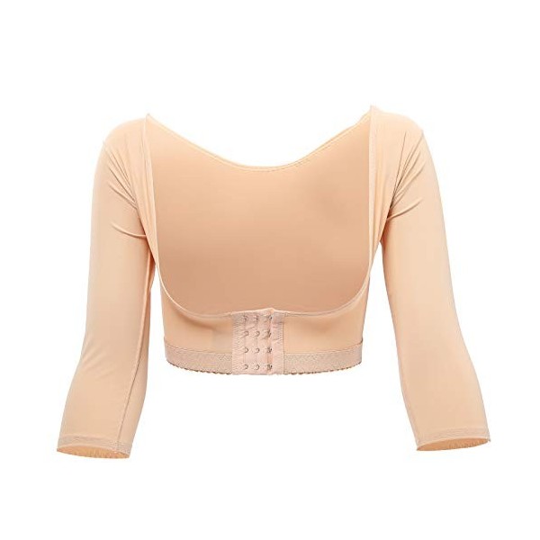 Femmes Posture Shaper, Shapewear Compression Hump Correction Ceinture Haut du Bras Auxiliaire Poitrine Manches Correcteurs M