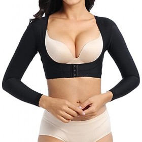 YILEEGOO Manchons de compression post-chirurgicaux pour femme - Correcteur de posture, Noir , XXL