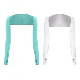 2 pcs Protection UV Châle Bras Manches Manchon Refroidissement Châle Bras Shawl Protection Solaire Refroidisseur Haussement d