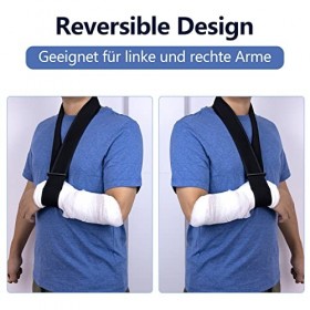 yeloumiss Écharpe de Bras Mousse Super Molle Immobilisateur Dépaule Léger Simple Attelle Dépaule Pour Les Femmes et Les Hom