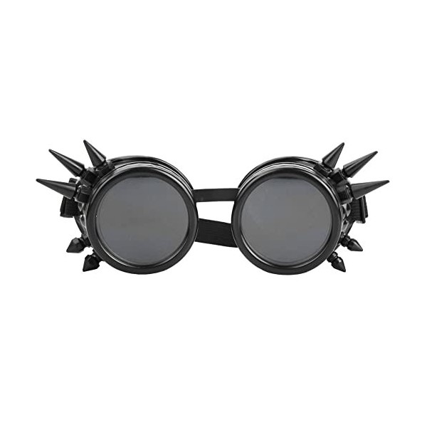 Vbestlife Lunettes Steampunk à Pointes, Lunettes Steampunk à Pointes Vintage Lunettes Cosplay Double Couche Coupe-Vent Le No