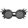 Vbestlife Lunettes Steampunk à Pointes, Lunettes Steampunk à Pointes Vintage Lunettes Cosplay Double Couche Coupe-Vent Le No