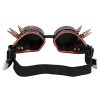 Vbestlife Lunettes Steampunk à Pointes, Lunettes Steampunk à Pointes Vintage Lunettes Cosplay Double Couche Coupe-Vent Le No