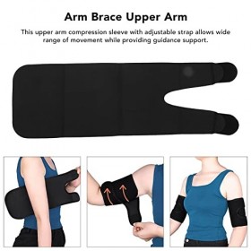 Compression de la Manche Supérieure du Bras, Manchon de Soutien du Tendon du Biceps, du Triceps, Sangle de Bras Réglable pour