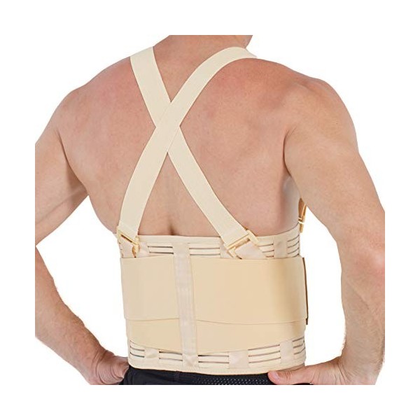 NEOtech Care Ceinture lombaire avec bretelles | Travail, Chantier | Soutien du dos compression réglable, correction posture 