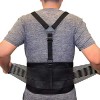 AllyFlex Lumbar Support Back Brace with Suspenders, 3-Way Adjustable Safety Belt with Dual Lumbar Pads for Lower Back Support